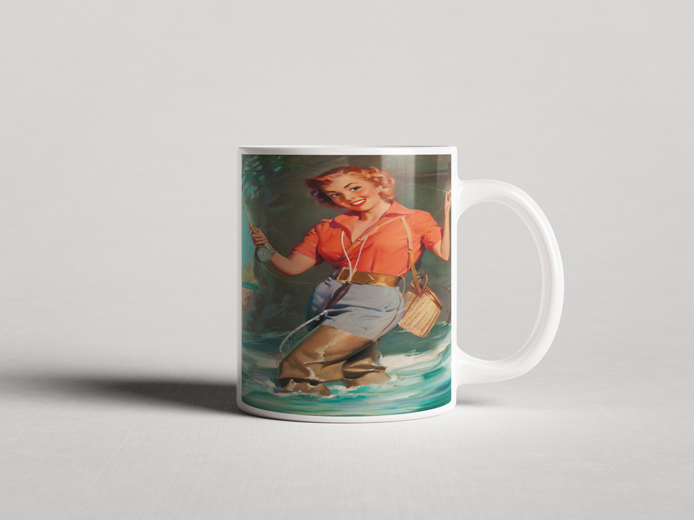 ΕΚΤΥΠΩΜΕΝΗ ΚΟΥΠΑ FISHING PIN-UP GIRL 00036