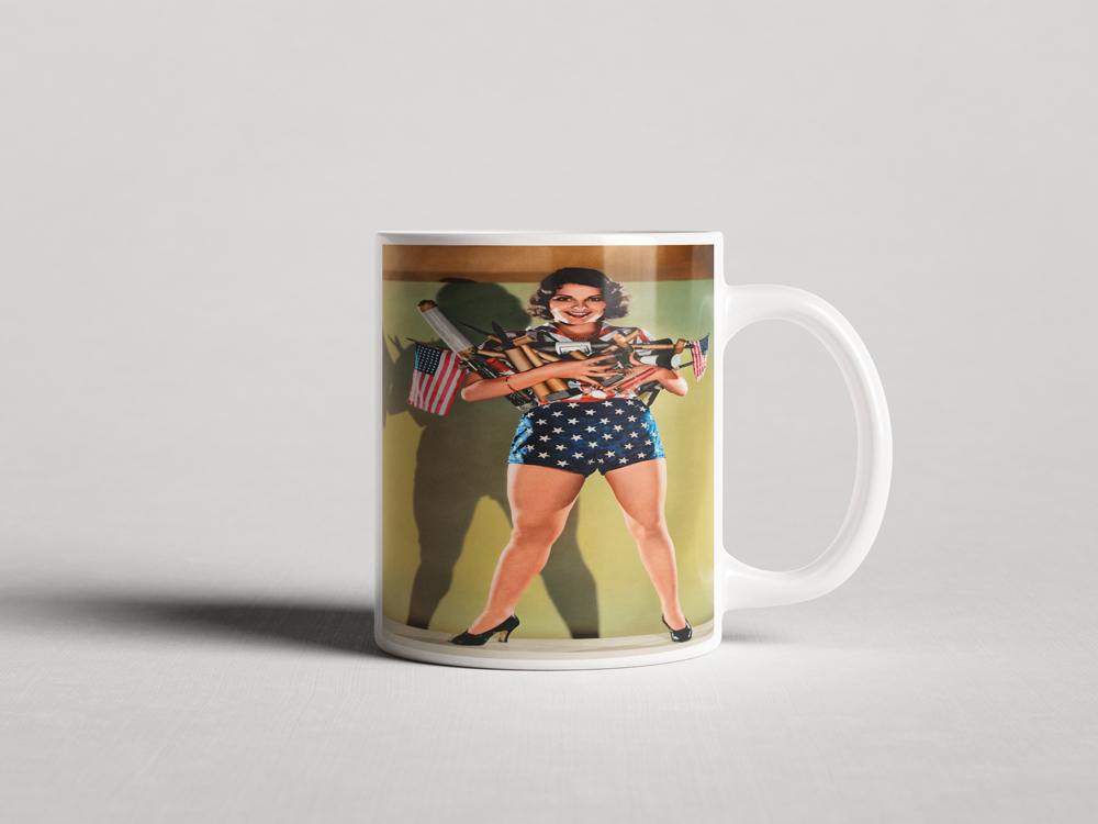ΕΚΤΥΠΩΜΕΝΗ ΚΟΥΠΑ VINTAGE FIREWORKS GIRL 00041