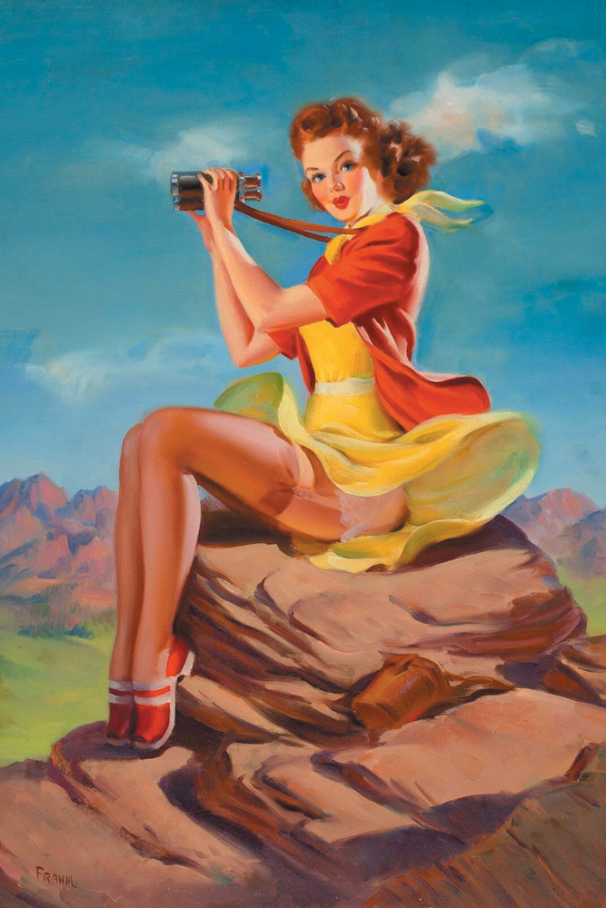 ΕΚΤΥΠΩΜΕΝΗ ΚΟΥΠΑ VINTAGE PIN-UP GIRL FIELD GLASSES 00046 - Image 2