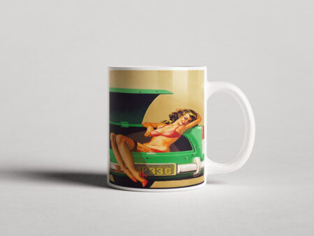 ΕΚΤΥΠΩΜΕΝΗ ΚΟΥΠΑ RETRO CAR GIRL 00048