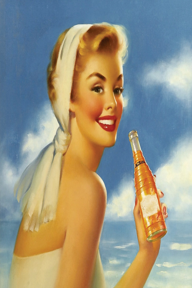 ΕΚΤΥΠΩΜΕΝΗ ΚΟΥΠΑ VINTAGE PEACH SODA PIN-UP GIRL 00050 - Image 2