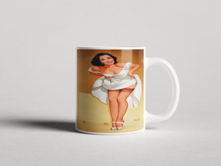 ΕΚΤΥΠΩΜΕΝΗ ΚΟΥΠΑ WHITE DRESS PIN-UP 00126