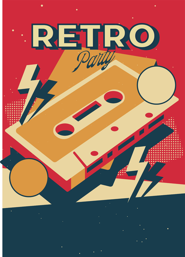 ΕΚΤΥΠΩΜΕΝΗ ΚΟΥΠΑ RETRO CASSETTE 00135 - Image 2