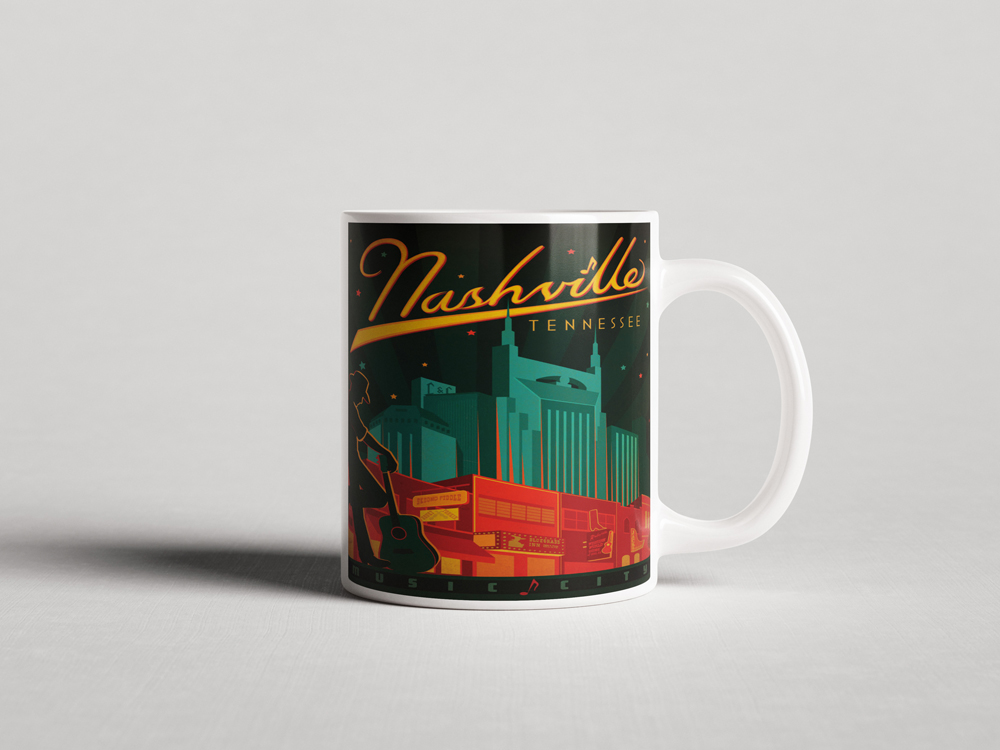 ΕΚΤΥΠΩΜΕΝΗ ΚΟΥΠΑ NASHVILLE MUSIC CITY 00243