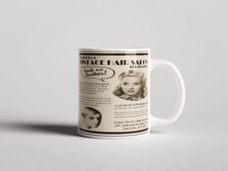 ΕΚΤΥΠΩΜΕΝΗ ΚΟΥΠΑ VINTAGE HAIR SALON 00358