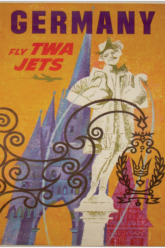 ΕΚΤΥΠΩΜΕΝΗ ΚΟΥΠΑ GERMANY FLY TWA JETS 00371 - Image 2
