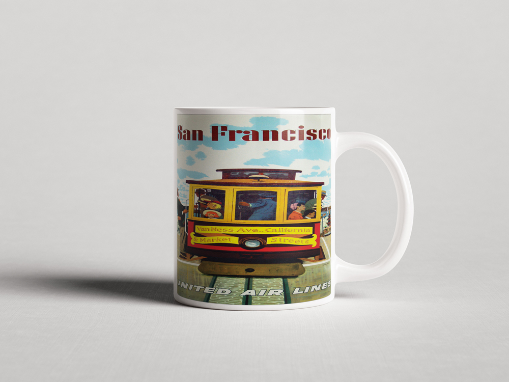 ΕΚΤΥΠΩΜΕΝΗ ΚΟΥΠΑ TOKYO SAN FRANCISCO UNITED AIR LINES 00375