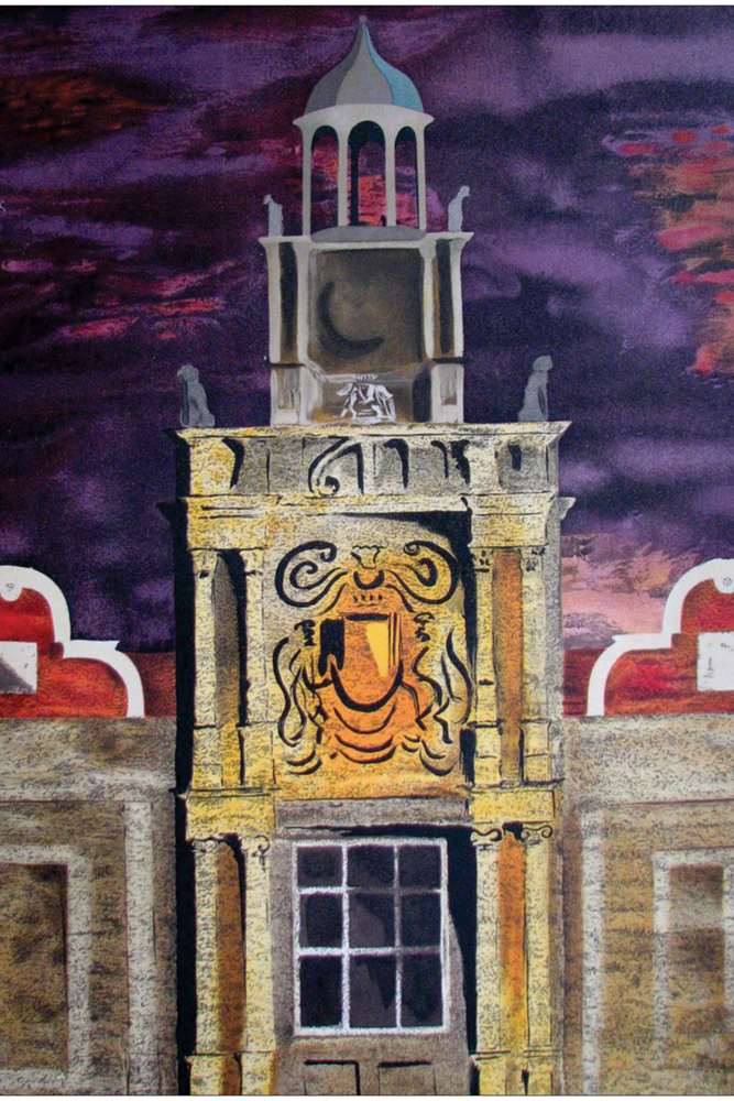 ΕΚΤΥΠΩΜΕΝΗ ΚΟΥΠΑ CAPE DUTCH CLOCK TOWER ARCHITECTURE 00385 - Image 2
