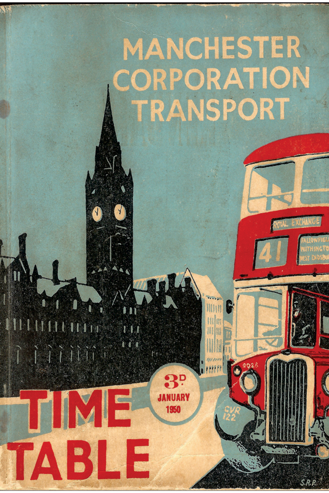 ΕΚΤΥΠΩΜΕΝΗ ΚΟΥΠΑ MANCHESTER TRANSPORT BUS TIMETABLE 1950 00387 - Image 2