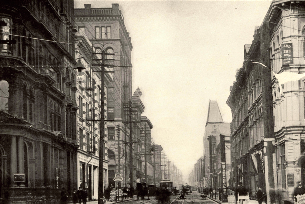 ΕΚΤΥΠΩΜΕΝΗ ΚΟΥΠΑ EARLY 20TH CENTURY AMERICAN CITYSCAPE 00404 - Image 2