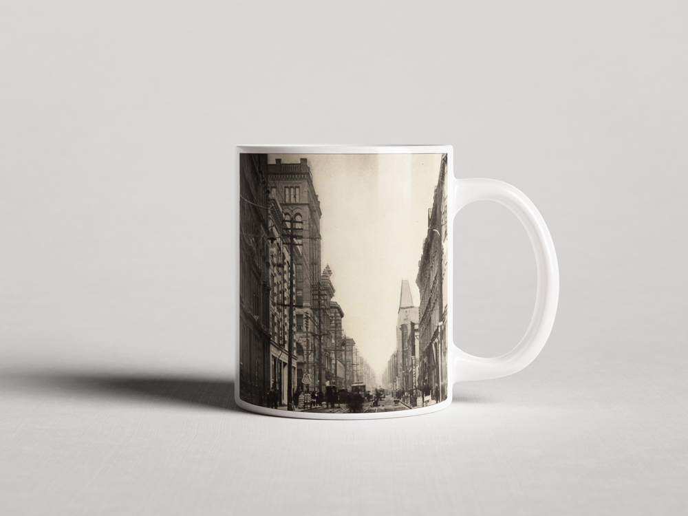 ΕΚΤΥΠΩΜΕΝΗ ΚΟΥΠΑ EARLY 20TH CENTURY AMERICAN CITYSCAPE 00404