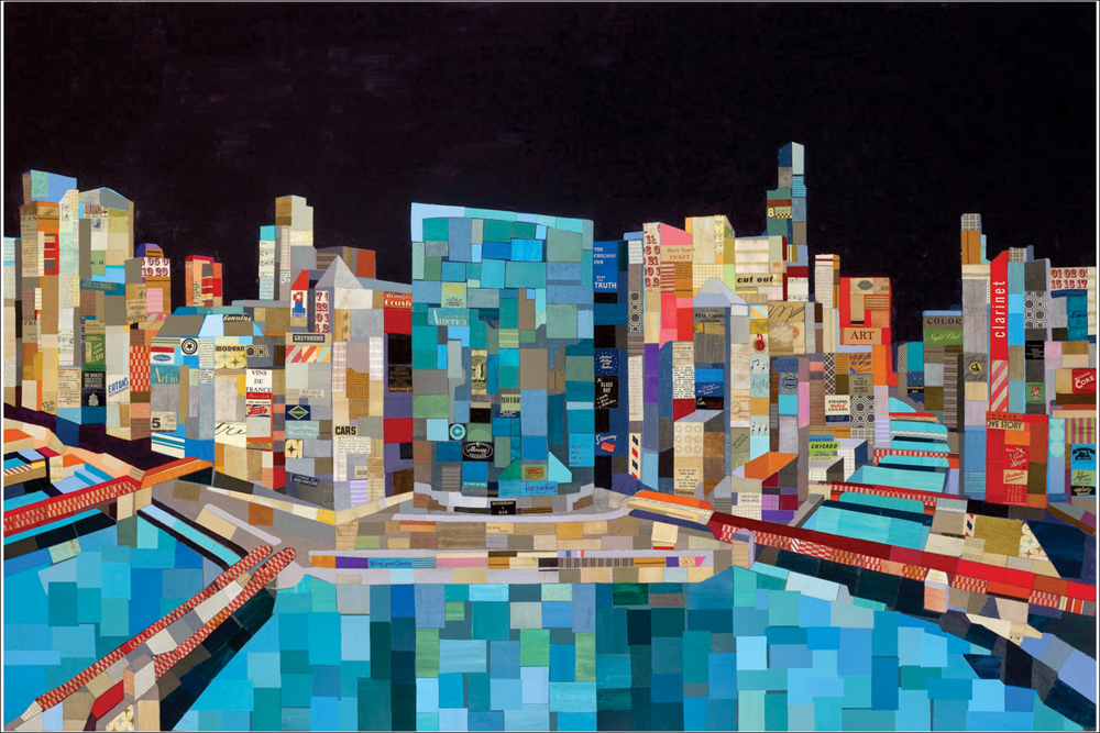 ΕΚΤΥΠΩΜΕΝΗ ΚΟΥΠΑ CHICAGO RIVER SKYLINE 00406 - Image 2