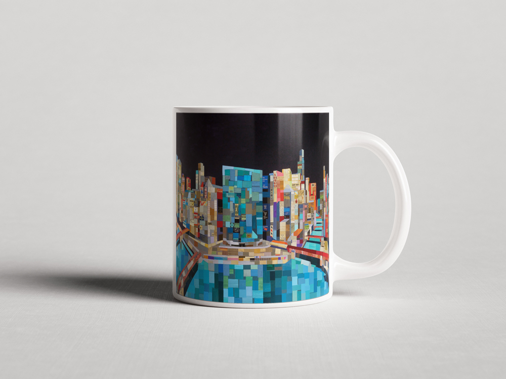 ΕΚΤΥΠΩΜΕΝΗ ΚΟΥΠΑ CHICAGO RIVER SKYLINE 00406