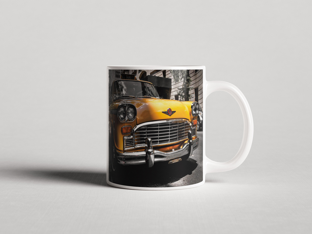 ΕΚΤΥΠΩΜΕΝΗ ΚΟΥΠΑ VINTAGE NYC YELLOW TAXI CAB 00407