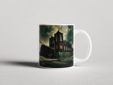 ΕΚΤΥΠΩΜΕΝΗ ΚΟΥΠΑ DRAMATIC HISTORIC BRICK CHURCH JACKSON STREET 00417