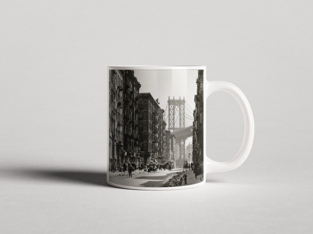 ΕΚΤΥΠΩΜΕΝΗ ΚΟΥΠΑ MANHATTAN BRIDGE FROM DUMBO 1930'S 00418