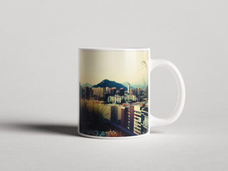 ΕΚΤΥΠΩΜΕΝΗ ΚΟΥΠΑ MODERN CITY SKYLINE-MOUNTAIN VIEW 00431