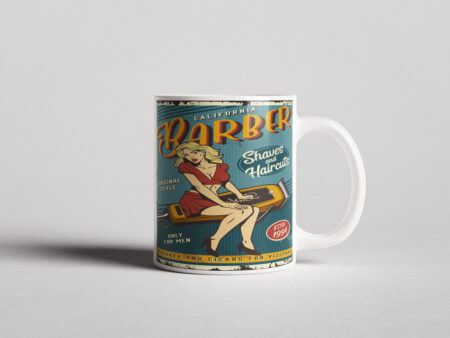ΕΚΤΥΠΩΜΕΝΗ ΚΟΥΠΑ BARBER SHOP PIN-UP 00205