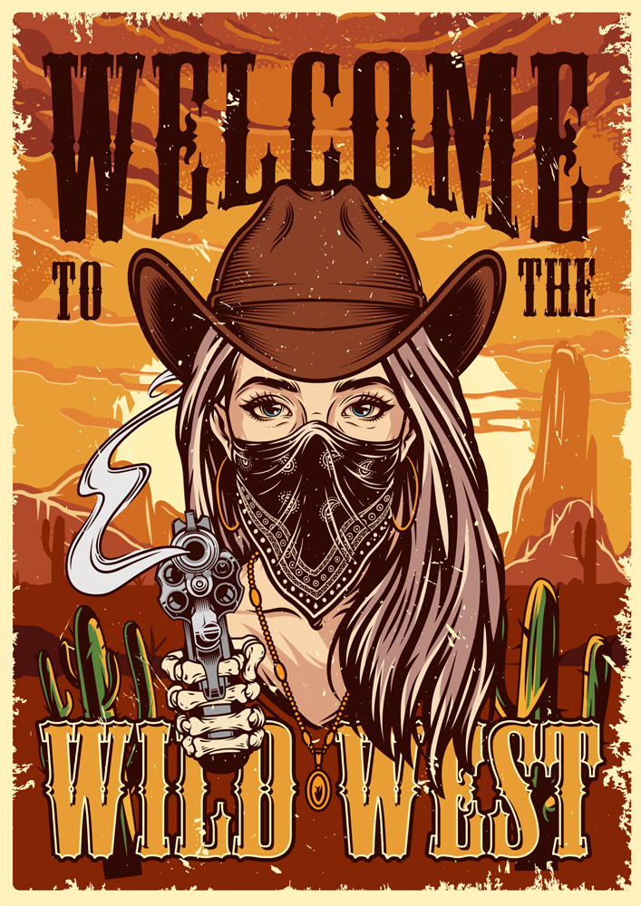 ΕΚΤΥΠΩΜΕΝΗ ΚΟΥΠΑ WILD WEST OULAW 00212 - Image 2
