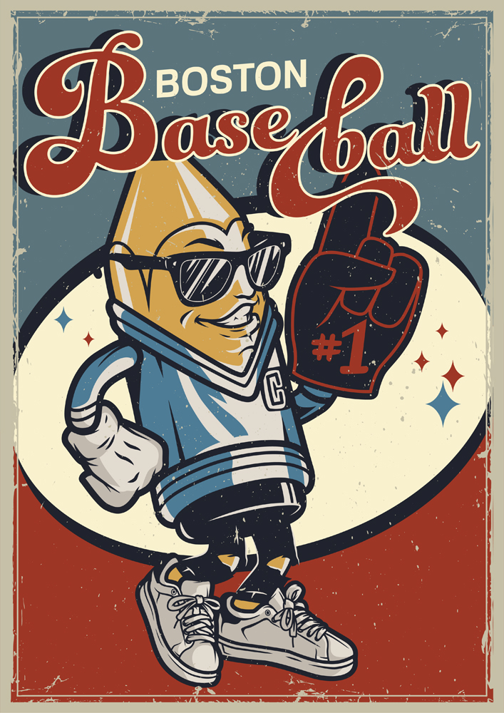 ΕΚΤΥΠΩΜΕΝΗ ΚΟΥΠΑ BOSTON BASEBALL MASCOT 00221 - Image 2