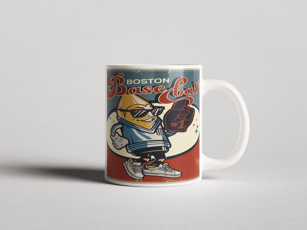 ΕΚΤΥΠΩΜΕΝΗ ΚΟΥΠΑ BOSTON BASEBALL MASCOT 00221