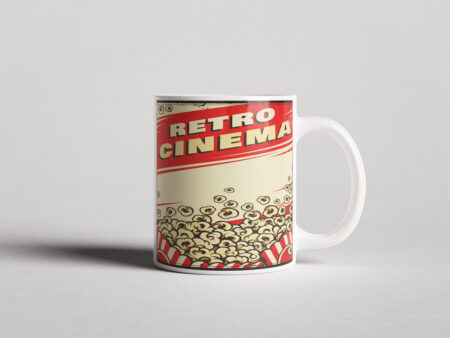 ΕΚΤΥΠΩΜΕΝΗ ΚΟΥΠΑ RETRO POPCORN CINEMA 00231