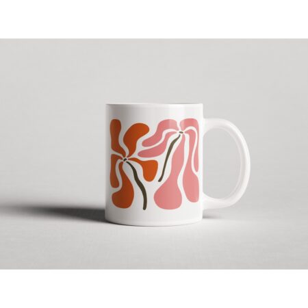 ΕΚΤΥΠΩΜΕΝΗ ΚΟΥΠΑ ABSTRACT FLORAL ART 1 00606