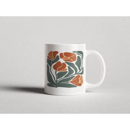 ΕΚΤΥΠΩΜΕΝΗ ΚΟΥΠΑ ABSTRACT FLORAL ART 00607
