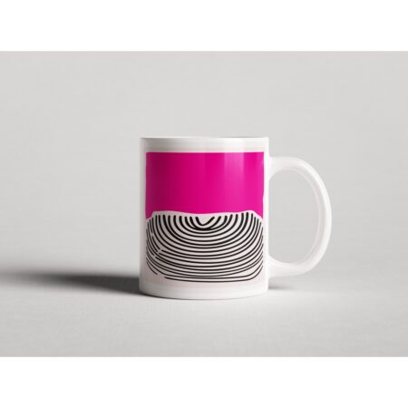ΕΚΤΥΠΩΜΕΝΗ ΚΟΥΠΑ ABSTRACT PINK LINE ART 00609