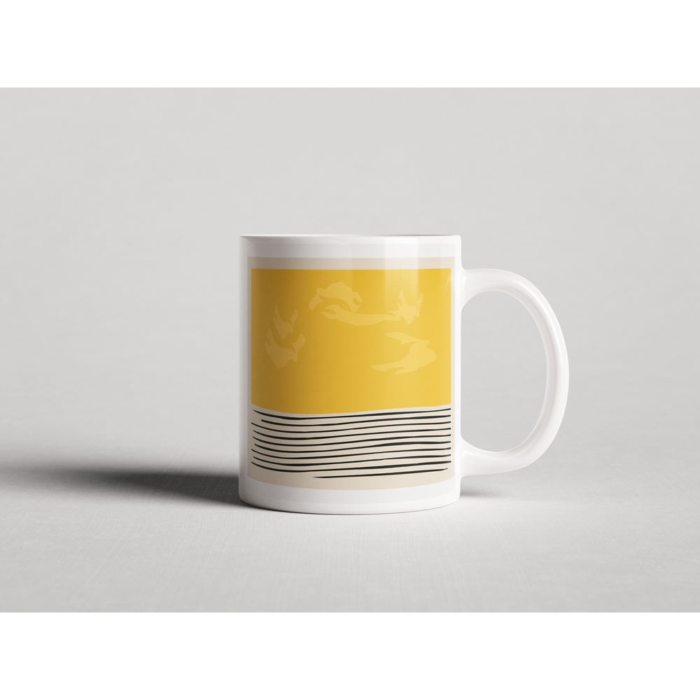 ΕΚΤΥΠΩΜΕΝΗ ΚΟΥΠΑ ABSTRACT YELLOW ART PRINT 00611