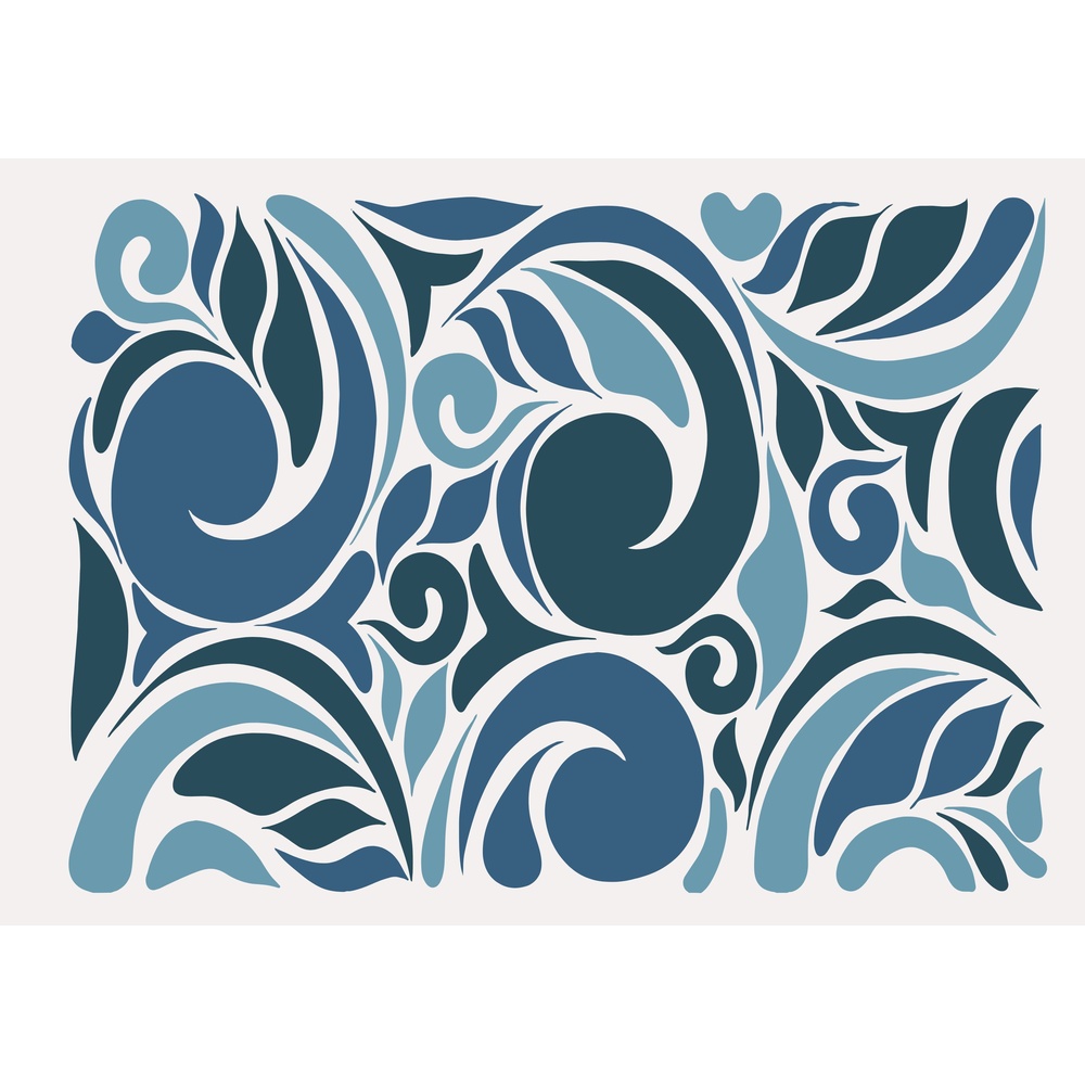ΕΚΤΥΠΩΜΕΝΗ ΚΟΥΠΑ BLUE ABSTRACT SWIRL PATTERN 00623 - Image 2