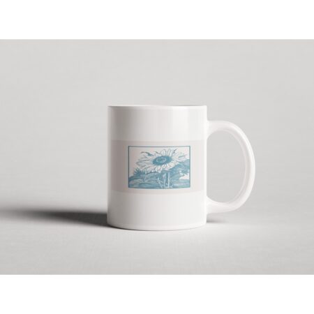 ΕΚΤΥΠΩΜΕΝΗ ΚΟΥΠΑ BLUE SUNFLOWER ART PRINT 00624