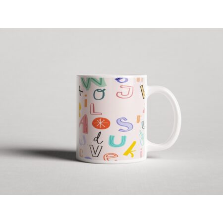 ΕΚΤΥΠΩΜΕΝΗ ΚΟΥΠΑ COLORFUL ALPHABET PATTERN 00637