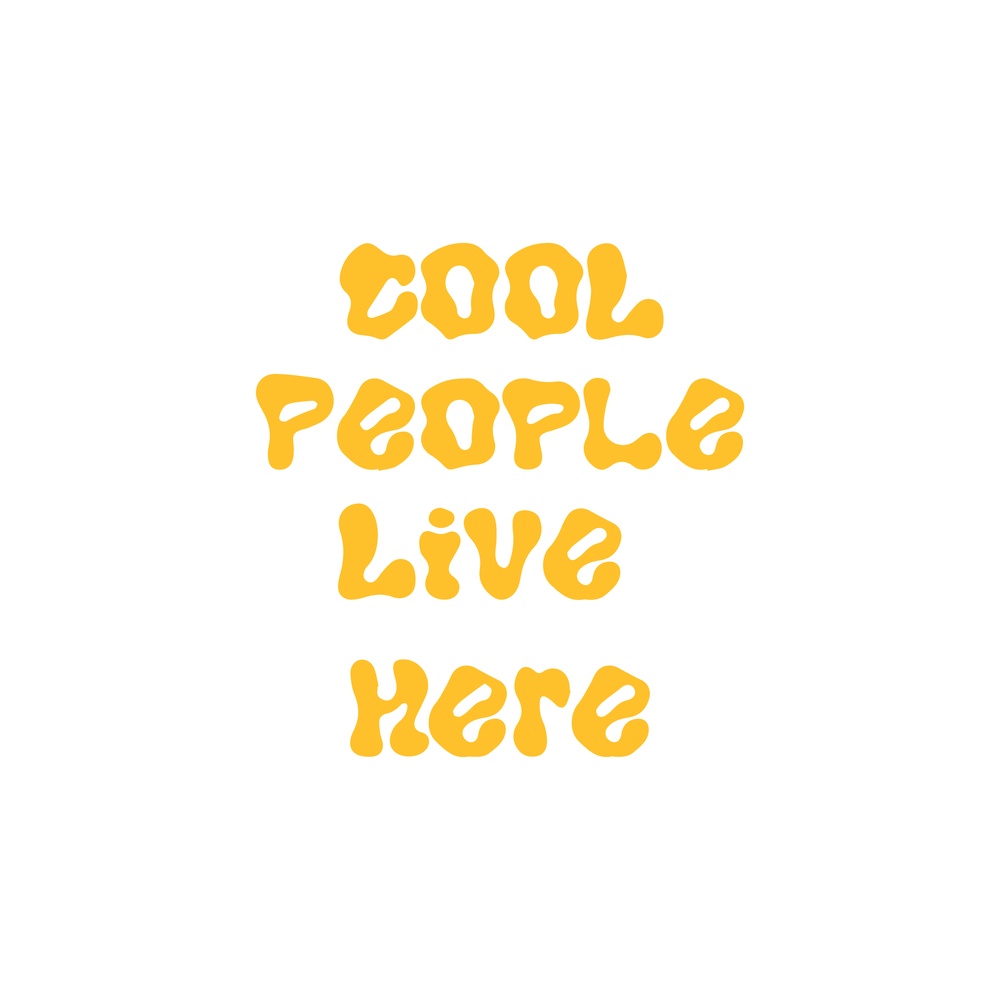 ΕΚΤΥΠΩΜΕΝΗ ΚΟΥΠΑ COOL PEOPLE LIVE HERE 00639 - Image 2