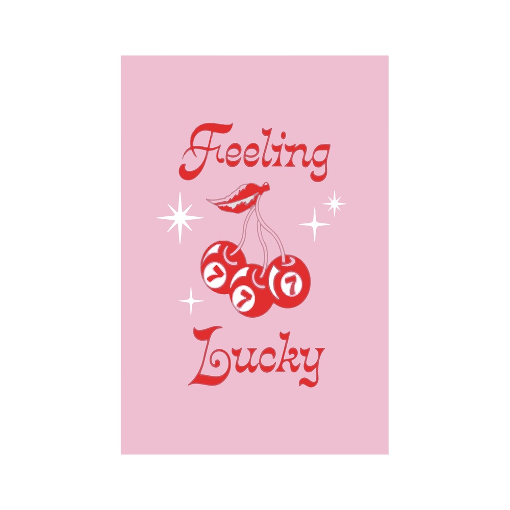 ΕΚΤΥΠΩΜΕΝΗ ΚΟΥΠΑ FEELING LUCKY CHERRY PRINT 00651 - Image 2