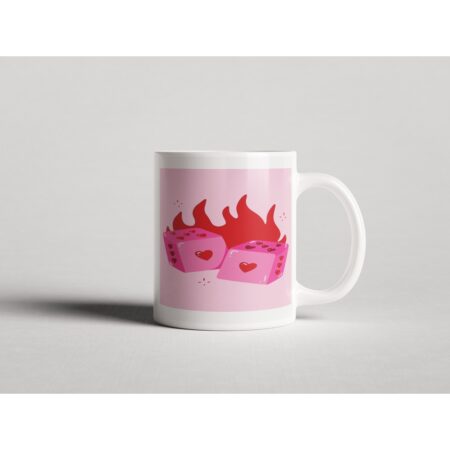 ΕΚΤΥΠΩΜΕΝΗ ΚΟΥΠΑ FLAMING HEART DICE 00652