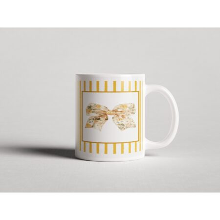 ΕΚΤΥΠΩΜΕΝΗ ΚΟΥΠΑ FLORAL BOW YELLOW STRIPES 00655