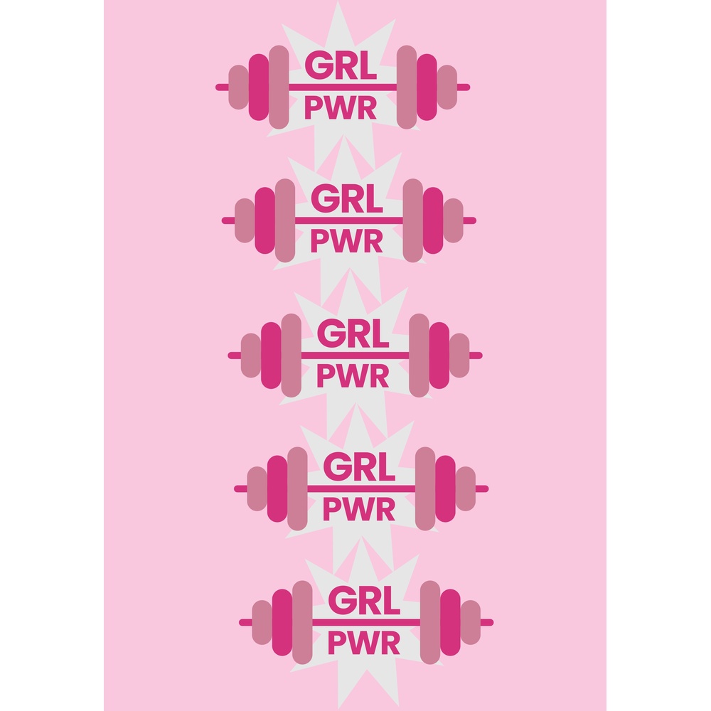 ΕΚΤΥΠΩΜΕΝΗ ΚΟΥΠΑ GRL PWR BARBELL 00661 - Image 2