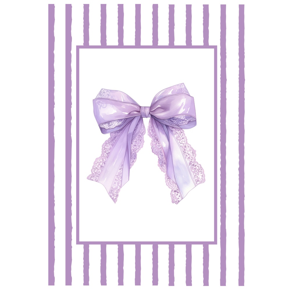 ΕΚΤΥΠΩΜΕΝΗ ΚΟΥΠΑ LAVENDER LACE BOW 00675 - Image 2