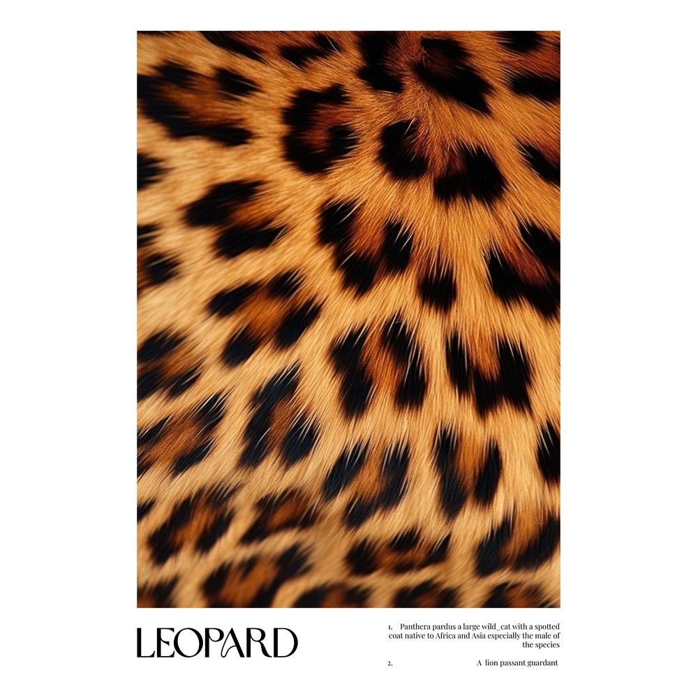 ΕΚΤΥΠΩΜΕΝΗ ΚΟΥΠΑ LEOPARD PRINT POSTER 00682 - Image 2