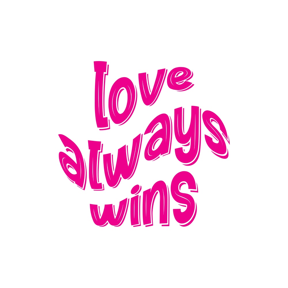 ΕΚΤΥΠΩΜΕΝΗ ΚΟΥΠΑ LOVE ALWAYS WINS 00685 - Image 2