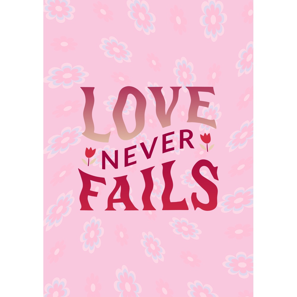 ΕΚΤΥΠΩΜΕΝΗ ΚΟΥΠΑ LOVE NEVER FAILS PRINT 00686 - Image 2