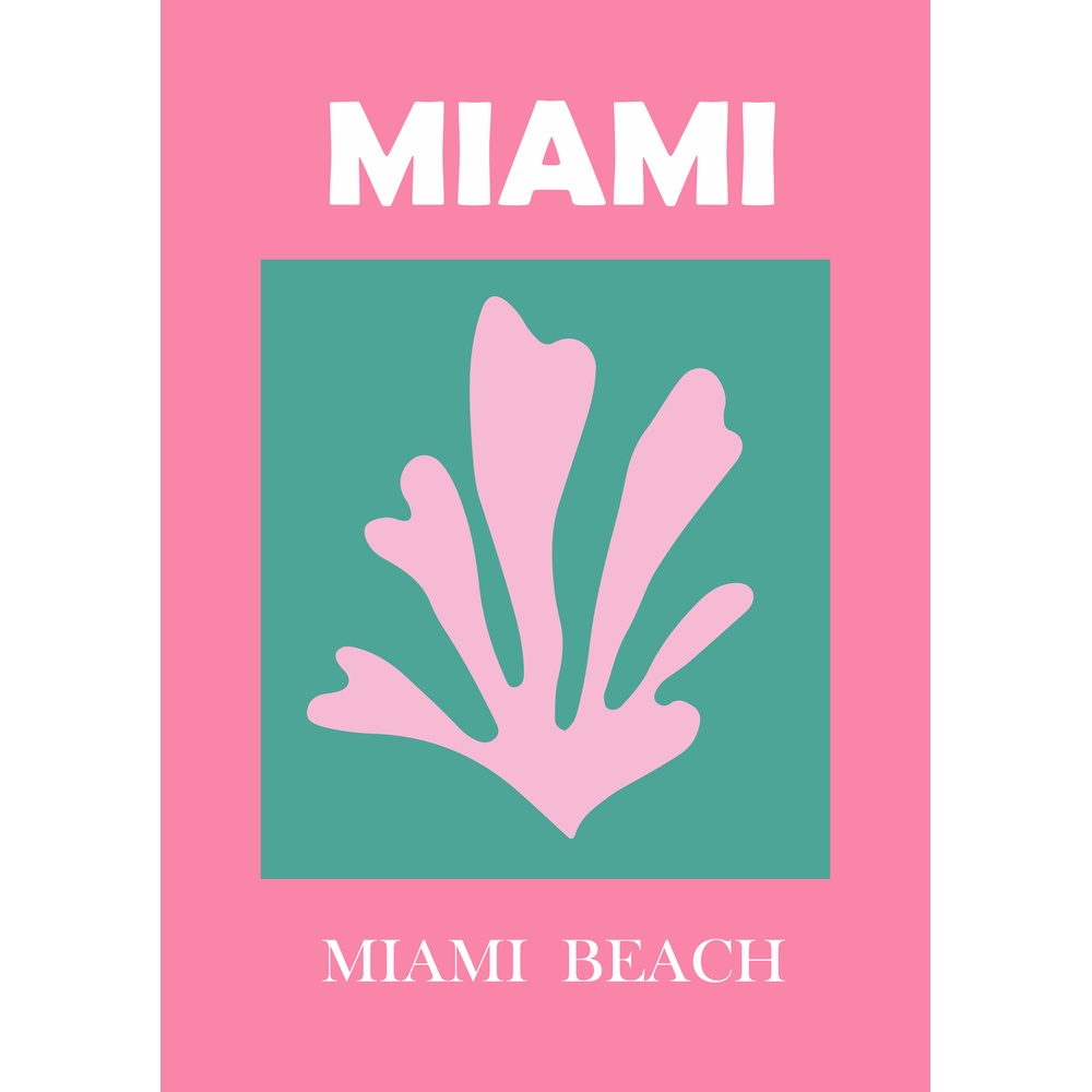 ΕΚΤΥΠΩΜΕΝΗ ΚΟΥΠΑ MIAMI BEACH ART PRINT 00702 - Image 2