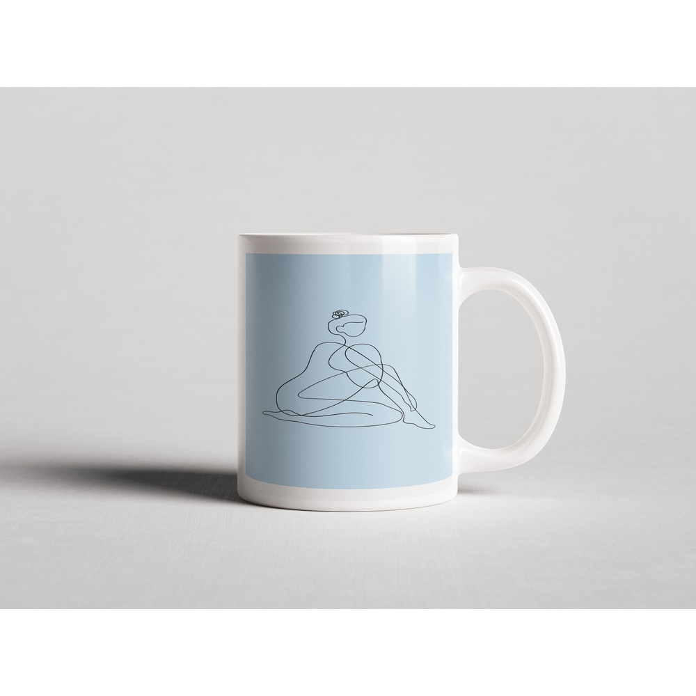 ΕΚΤΥΠΩΜΕΝΗ ΚΟΥΠΑ MINIMALIST WOMAN LINE ART 00704