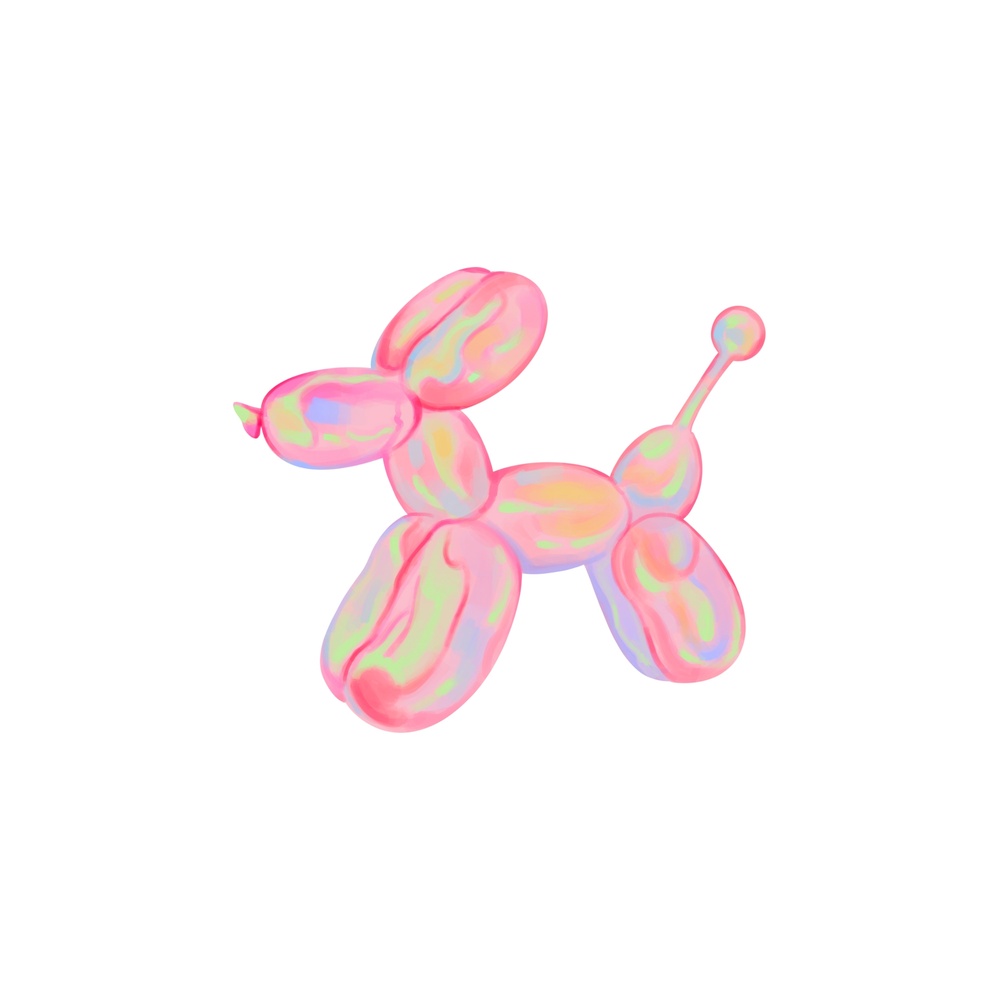 ΕΚΤΥΠΩΜΕΝΗ ΚΟΥΠΑ PINK BALLOON DOG 00713 - Image 2