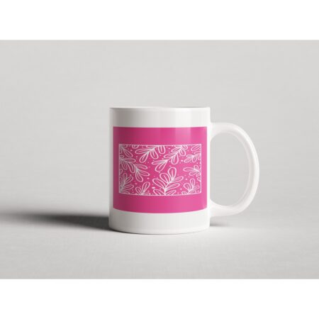 ΕΚΤΥΠΩΜΕΝΗ ΚΟΥΠΑ PINK BOTANICAL PATTERN 00715