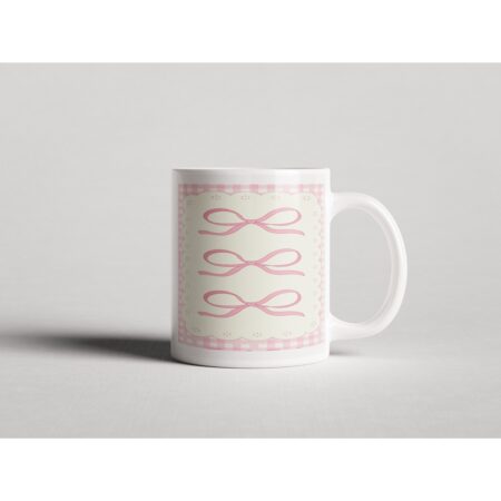 ΕΚΤΥΠΩΜΕΝΗ ΚΟΥΠΑ PINK BOW GINGHAM PATTERN 00718