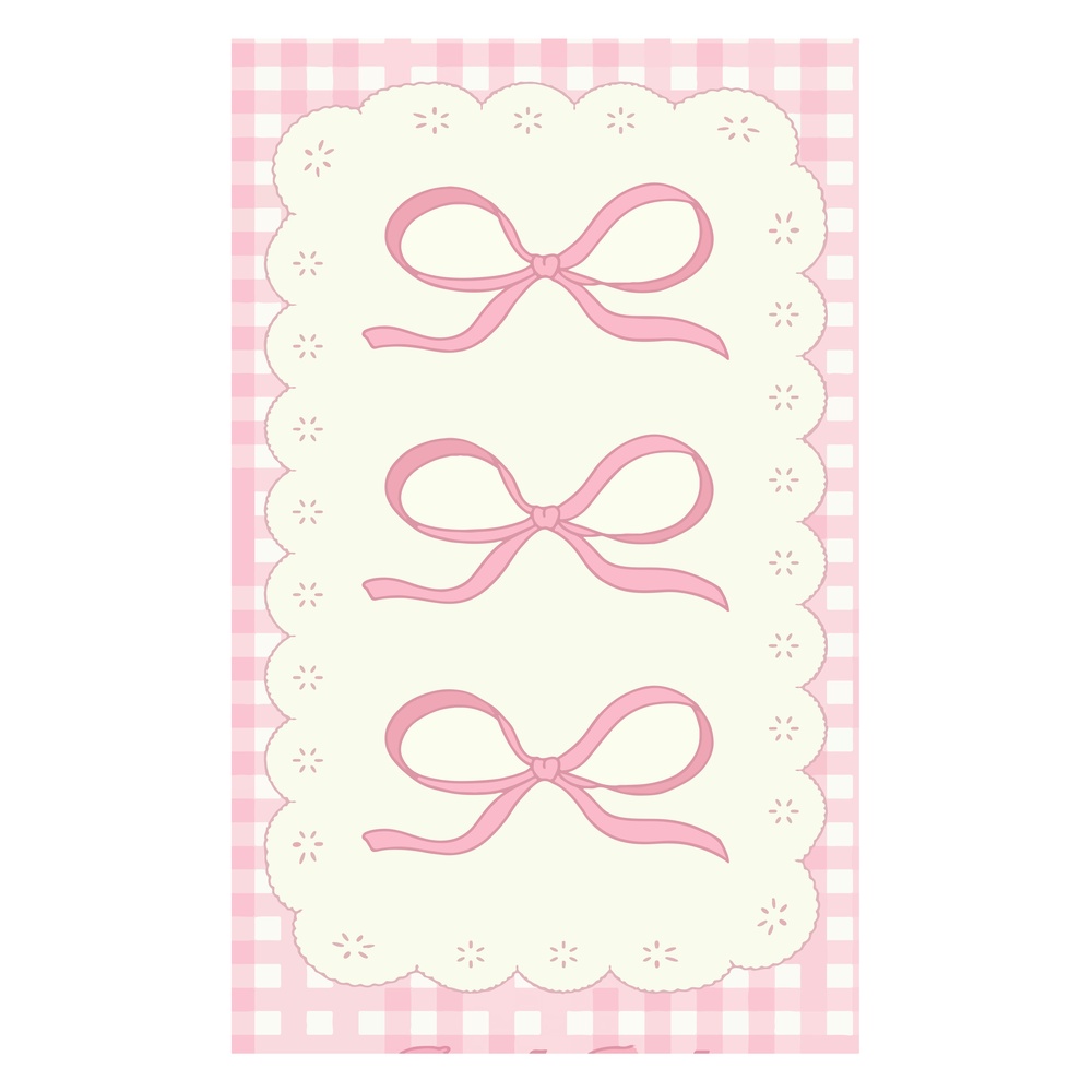 ΕΚΤΥΠΩΜΕΝΗ ΚΟΥΠΑ PINK BOW GINGHAM PATTERN 00718 - Image 2