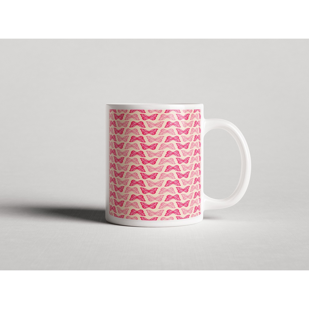 ΕΚΤΥΠΩΜΕΝΗ ΚΟΥΠΑ PINK BUTTERFLY PATTERN 00721
