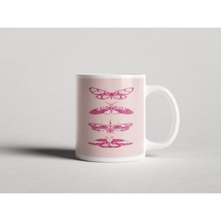 ΕΚΤΥΠΩΜΕΝΗ ΚΟΥΠΑ PINK BUTTERFLY PRINT 1 00722